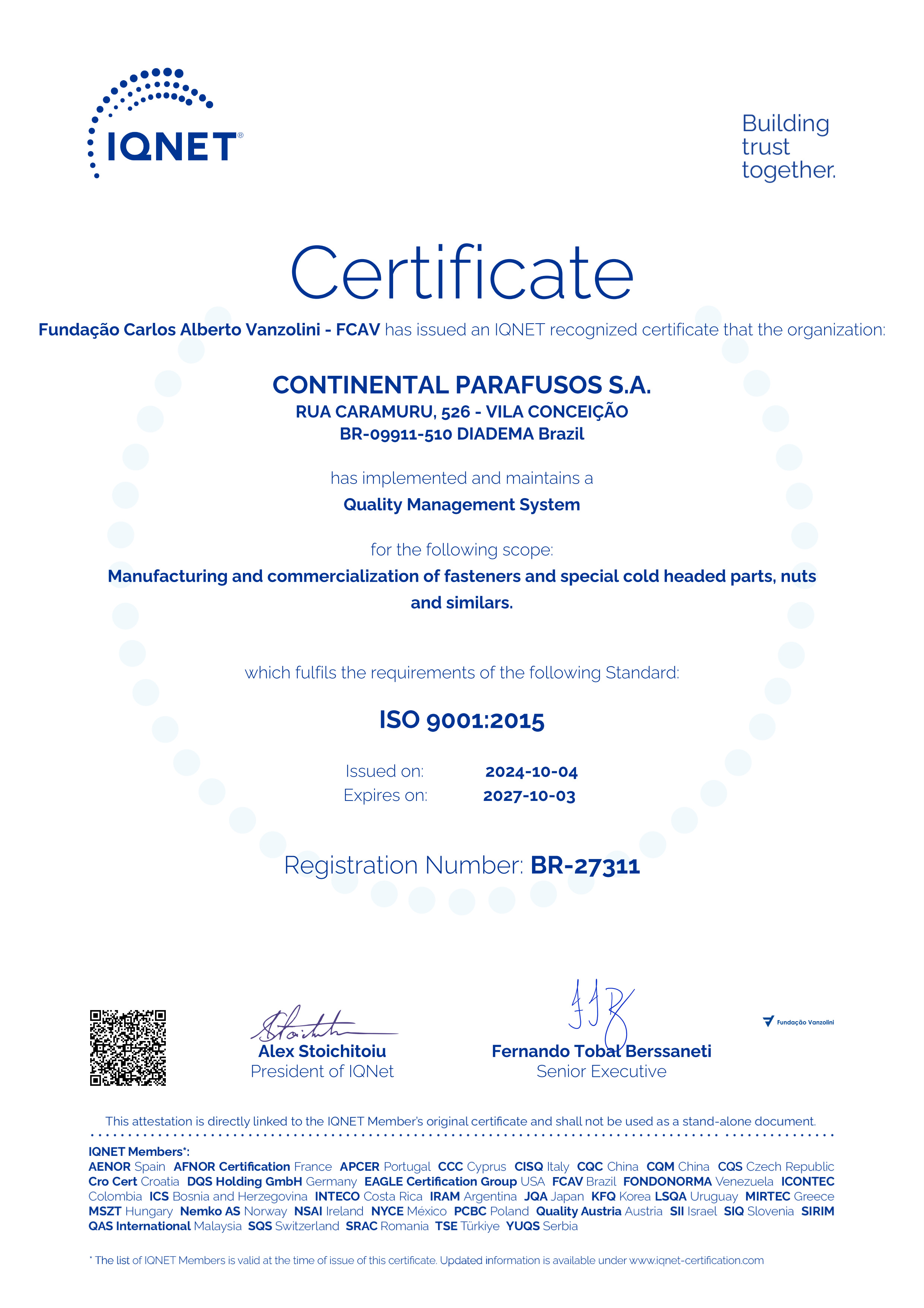 Continental Parafusos S.A.