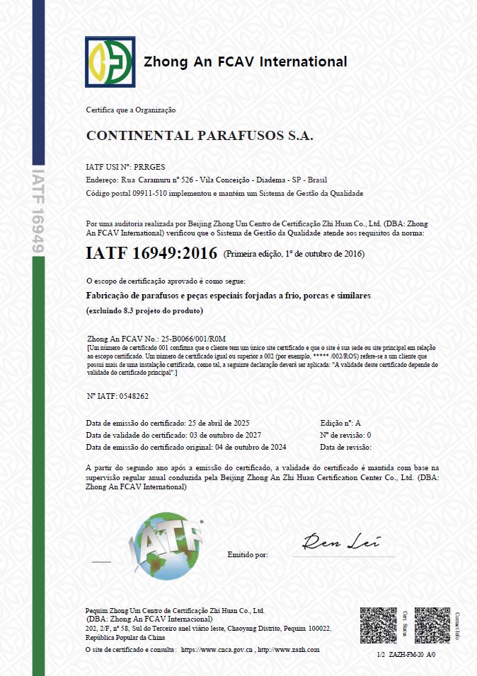 Continental Parafusos S.A.