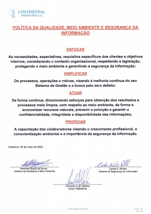 Continental Parafusos S.A.